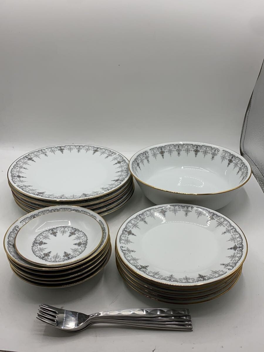 【中古】Noritake◆プレート/11点以上/WHT/シルバーゲート【キッチン用品】