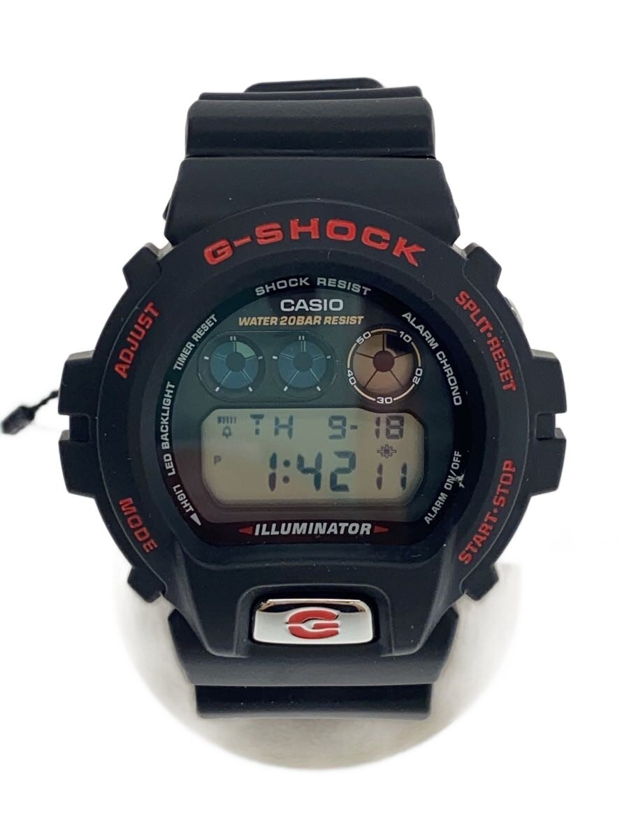 【中古】CASIO◆石英ウオッチ_G-SHOCK/デジアナ/天然ゴム/BLK/BLK//【服飾雑貨他】