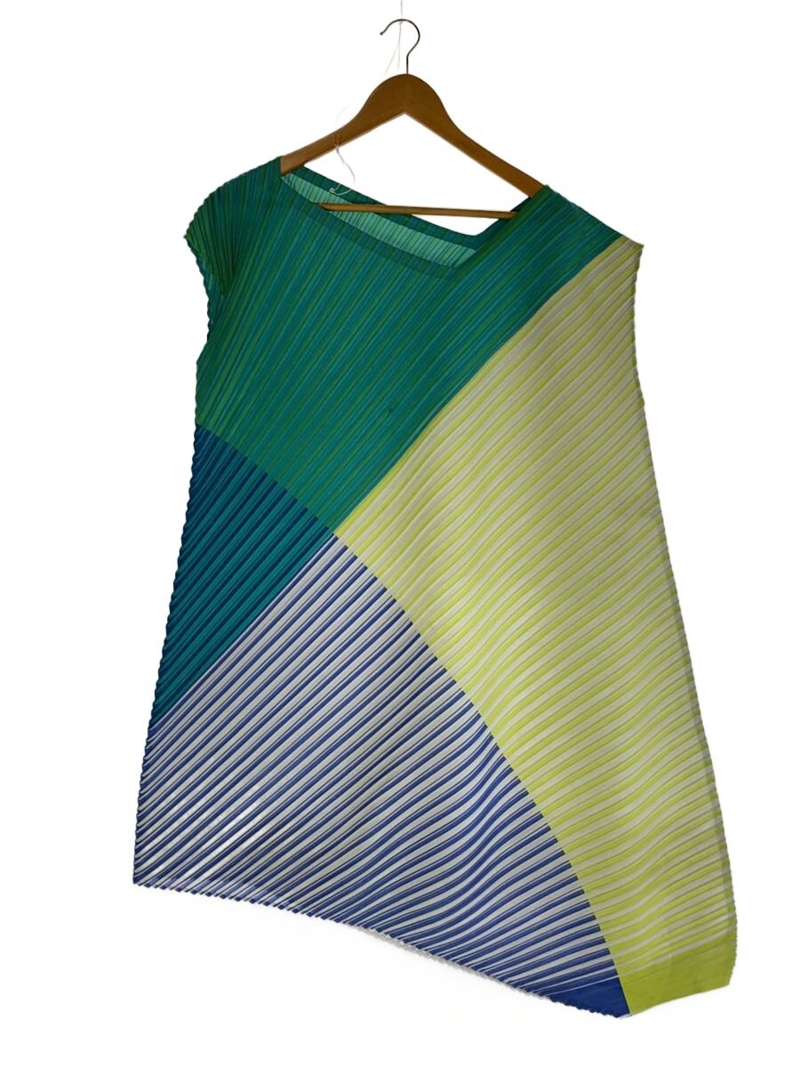 【中古】PLEATS PLEASE ISSEY MIYAKE◆ノースリーブ衣装/L/ポリエステル/PP53-JH553/虹霓/【レディースお召しもの】