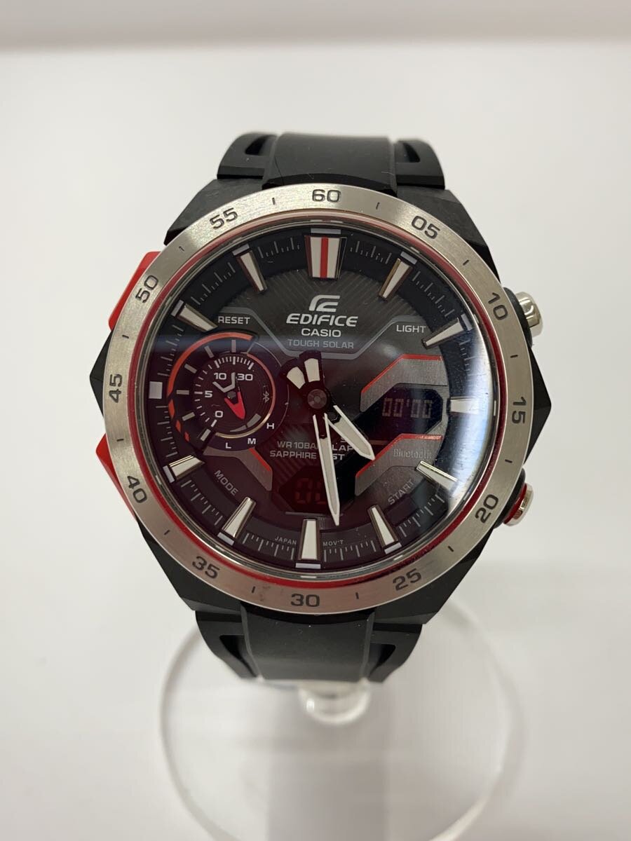 【中古】CASIO◆ソーラーウオッチ_EDIFICE/アナログ【服飾雑貨他】