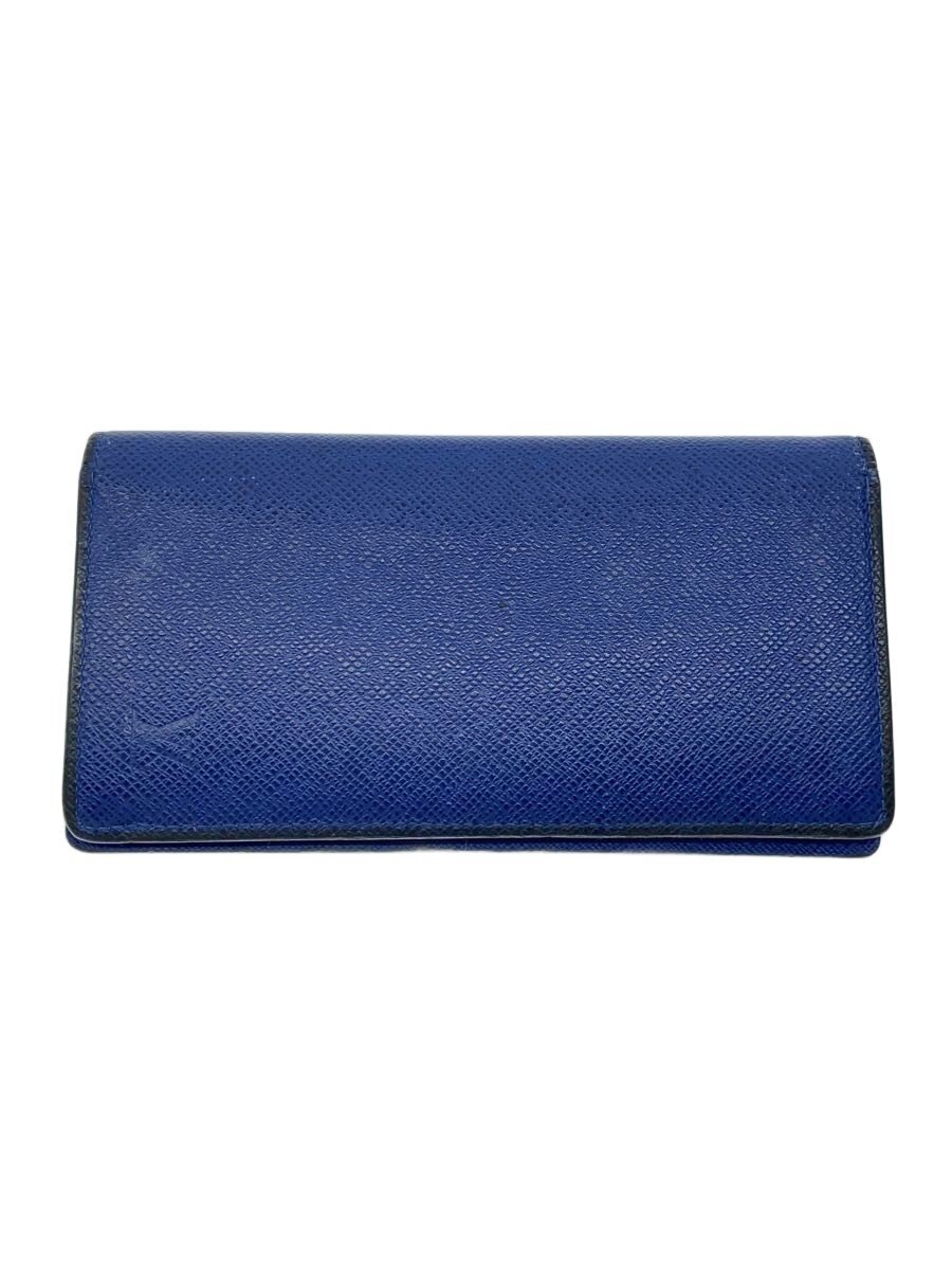 【中古】LOUIS VUITTON◆ポルト・フォイユ・ブラザ_タイガ/牛革/BLU/メンズ【服飾雑貨他】|2nd STREET 店