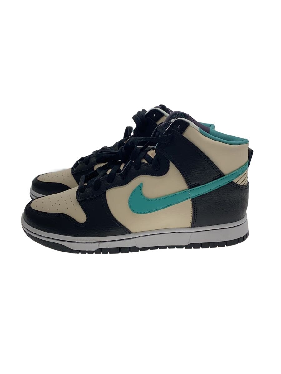 【中古】NIKE◆替え紐付/DUNK HIGH_ダンク 御機嫌/27糎/BEG【シューズ】