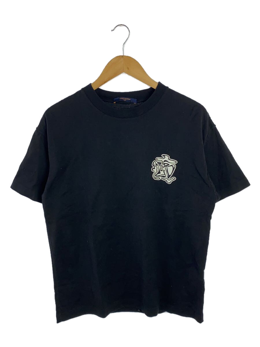 【中古】LOUIS VUITTON◆19AW Smoke Printed Tee/S/綿織物/BLK/RM192 NPG HHY90W//【メンズウェア】