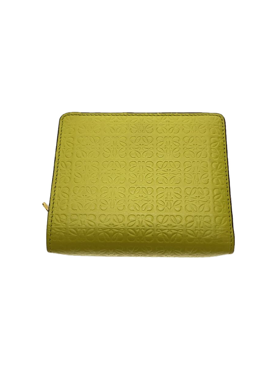 【中古】LOEWE◆スレ/コインケース汚れた状態/リピートアナグラムコンパクト/2つ折り金入れ//GRN//C499Z41//【服飾雑貨他】