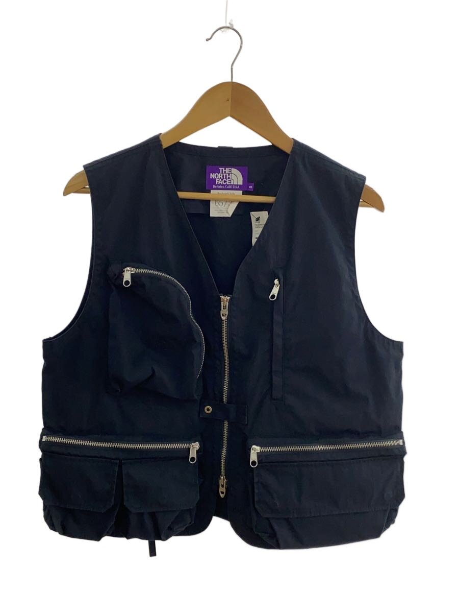 【中古】THE NORTH FACE PURPLE LABEL◆ANGLE VEST_アングラーベスト/S/ポリエステル/NVY/無地【メンズウェア】
