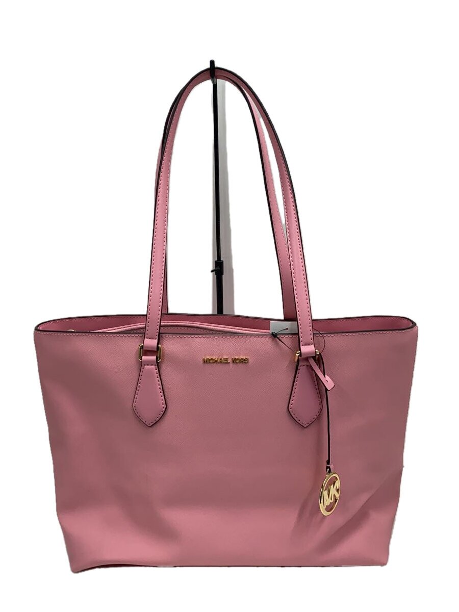 【中古】MICHAEL KORS◆トートバッグ/なめし革/PNK/無地/24S4G6HT9L【御徒面子】