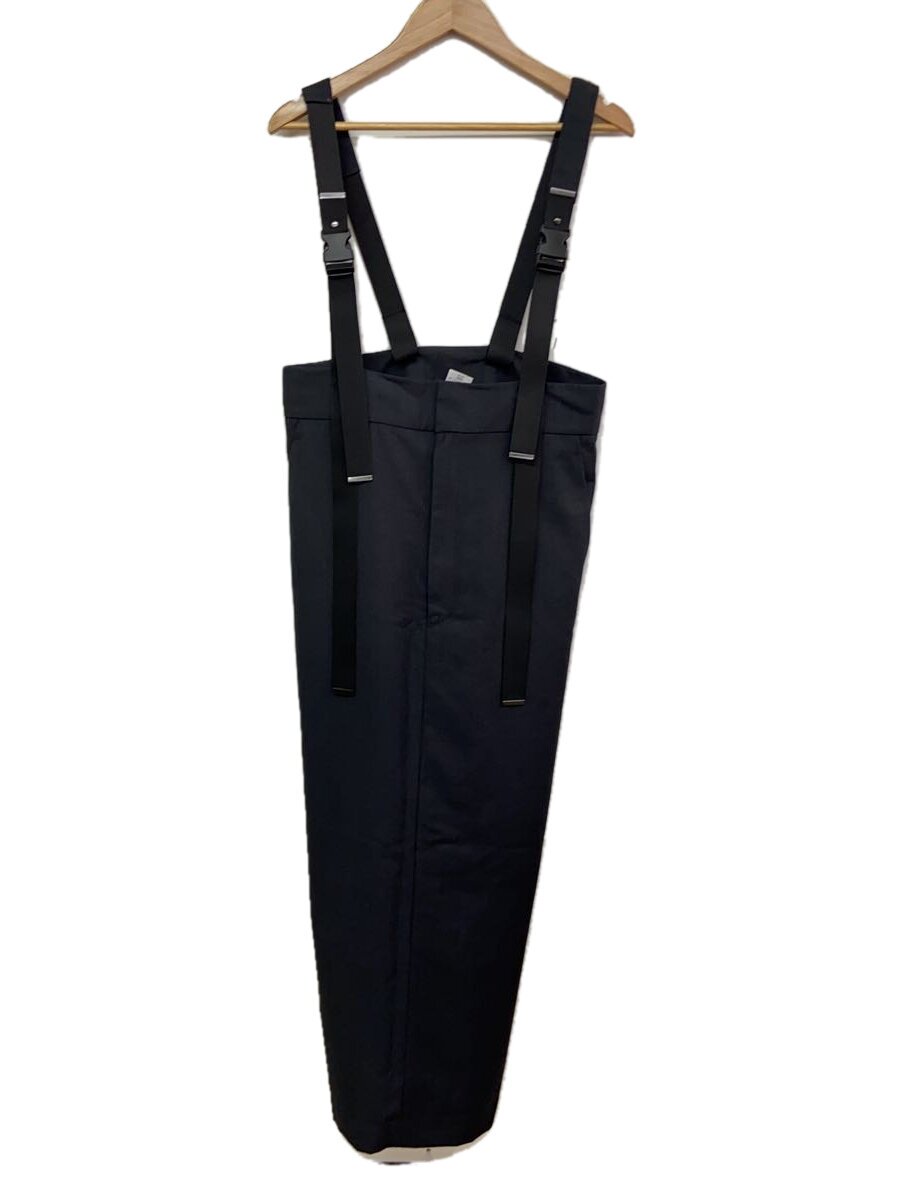【中古】M53.◆Coverall Dress Skirt/サロペットスカート/2/ポリエステル/GRY/無地/M/MS-010【レディース御召しもの】