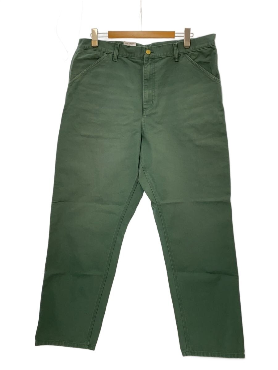【中古】Carhartt◆SINGLE KNEE PANTS/ペインターパンツ/38/綿織物/GRN/無地【メンズウェア】