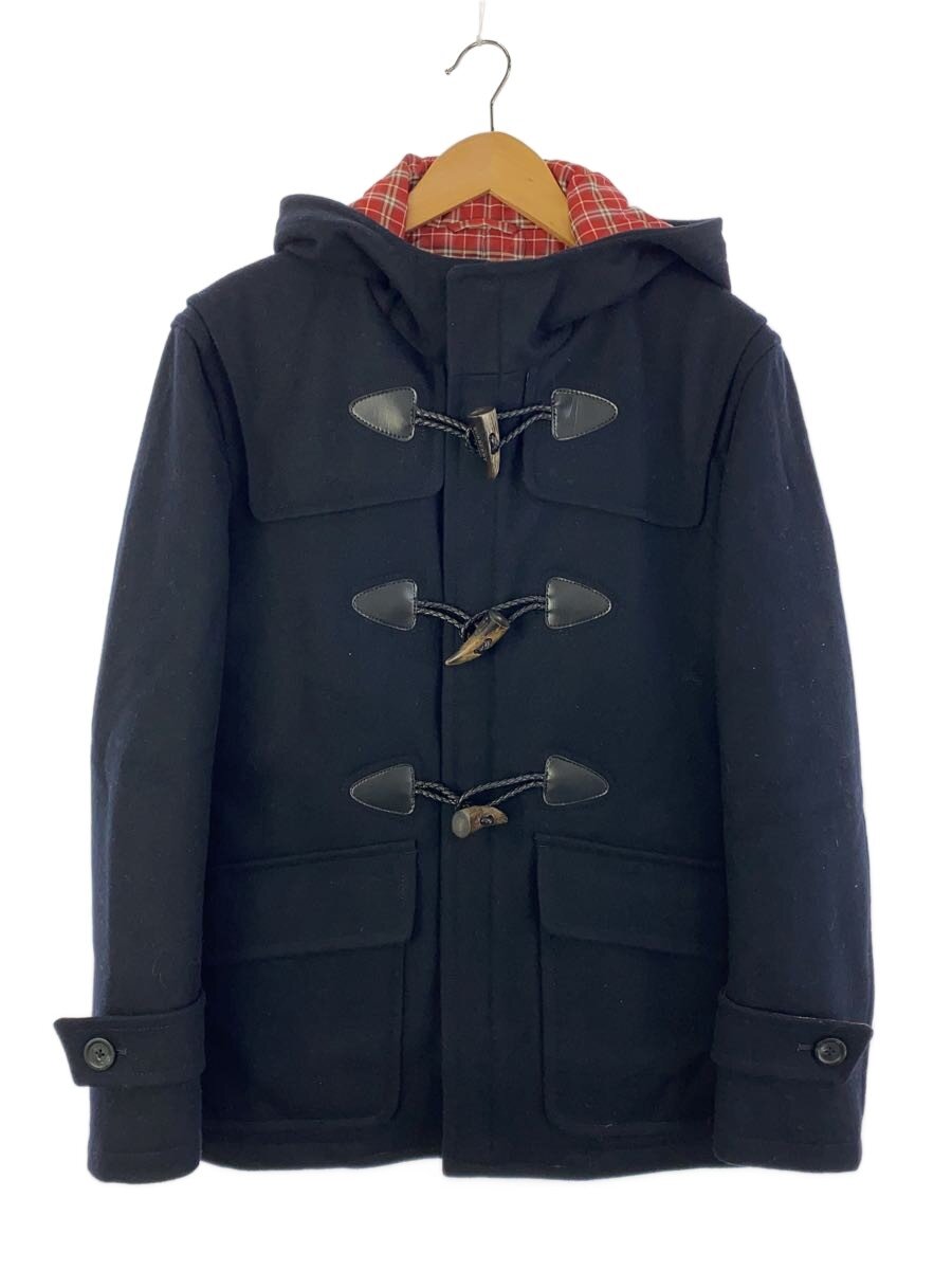 【中古】BURBERRY BLACK LABEL◆ダッフルコート/M/ウール/NVY/無地/D1F17-284-28【メンズウェア】|2nd STREET 店