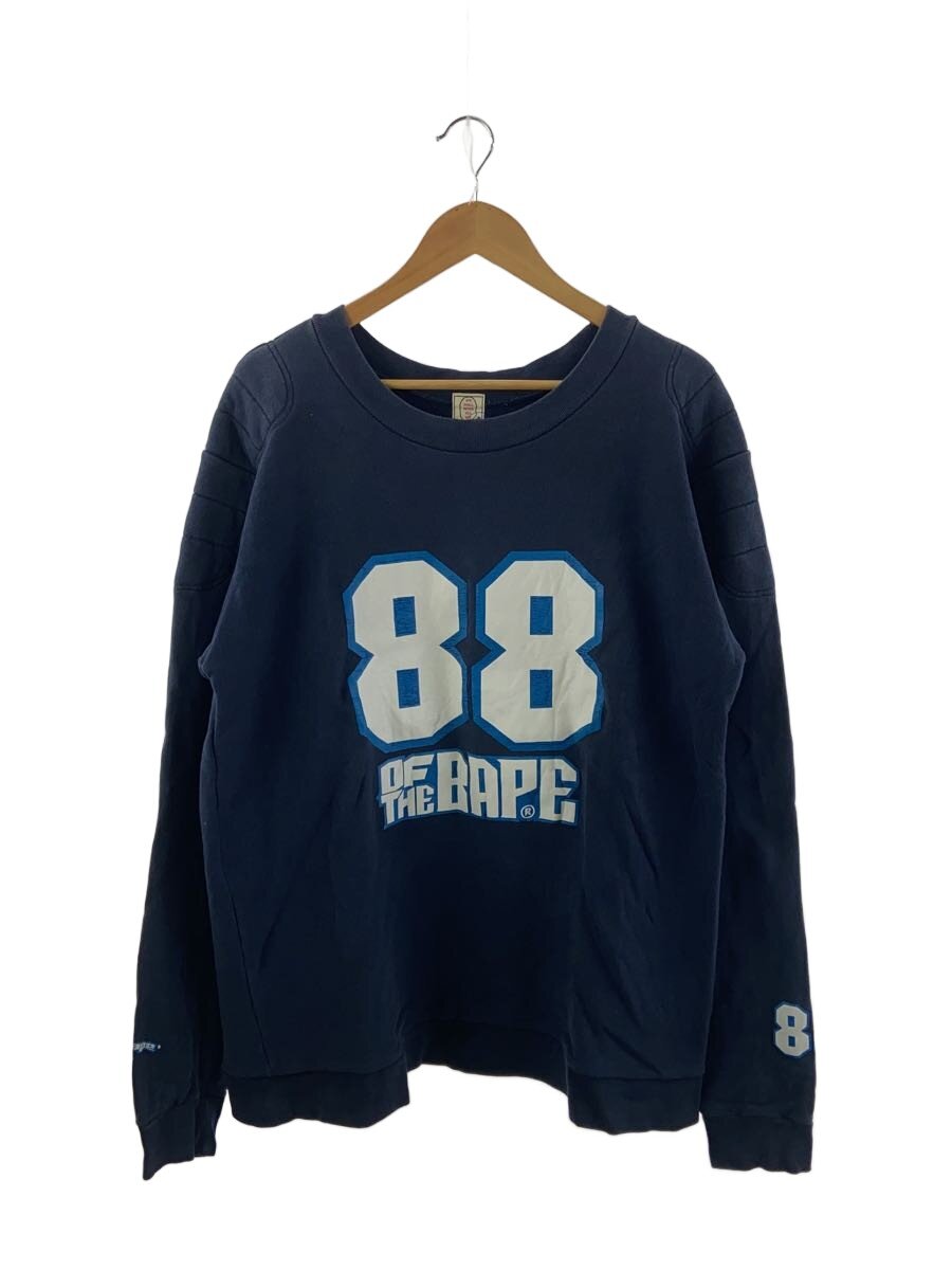 【中古】A BATHING APE◆00s/すべり出し引き船/NIGO期/88RINGS/流汗/L/綿織物/NVY/無地【メンズウェア】