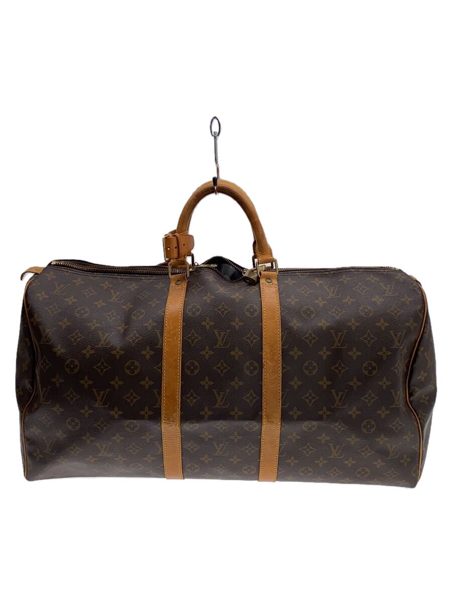 【中古】LOUIS VUITTON◆キーポル50_モノグラム・帆布_BRW/PVC/BRW//【御徒面子】