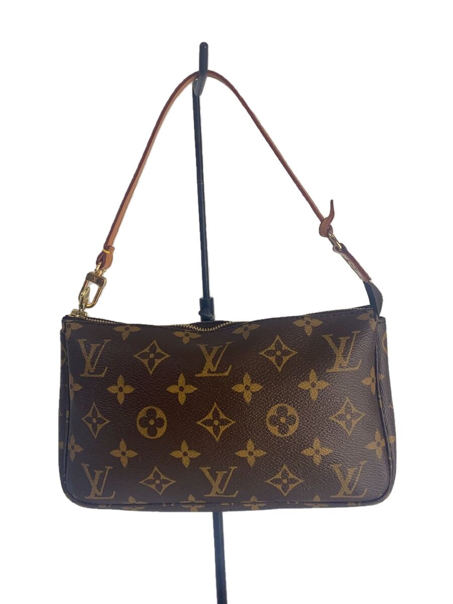 【中古】LOUIS VUITTON◆2)ポシェット・アクセソワール_モノグラム・帆布/赤銅色//【御徒面子】