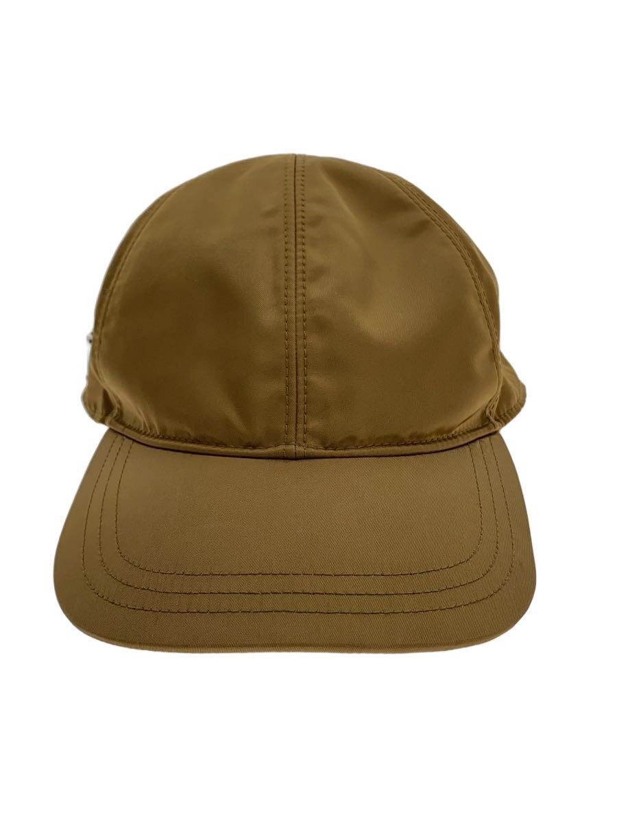 【中古】PRADA◆Re-Nylon Baseball Cap/３角形一皿/旗がしら/XL/ナイロン/BEG/2HC274【服飾雑貨他】
