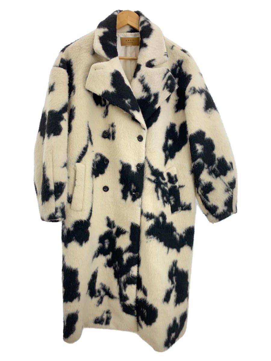 【中古】AMERI◆コート/M/ポリエステル/WHT/総柄/02320760360/? NULL ?【レディースウェア】｜2ｎｄ STREET 店