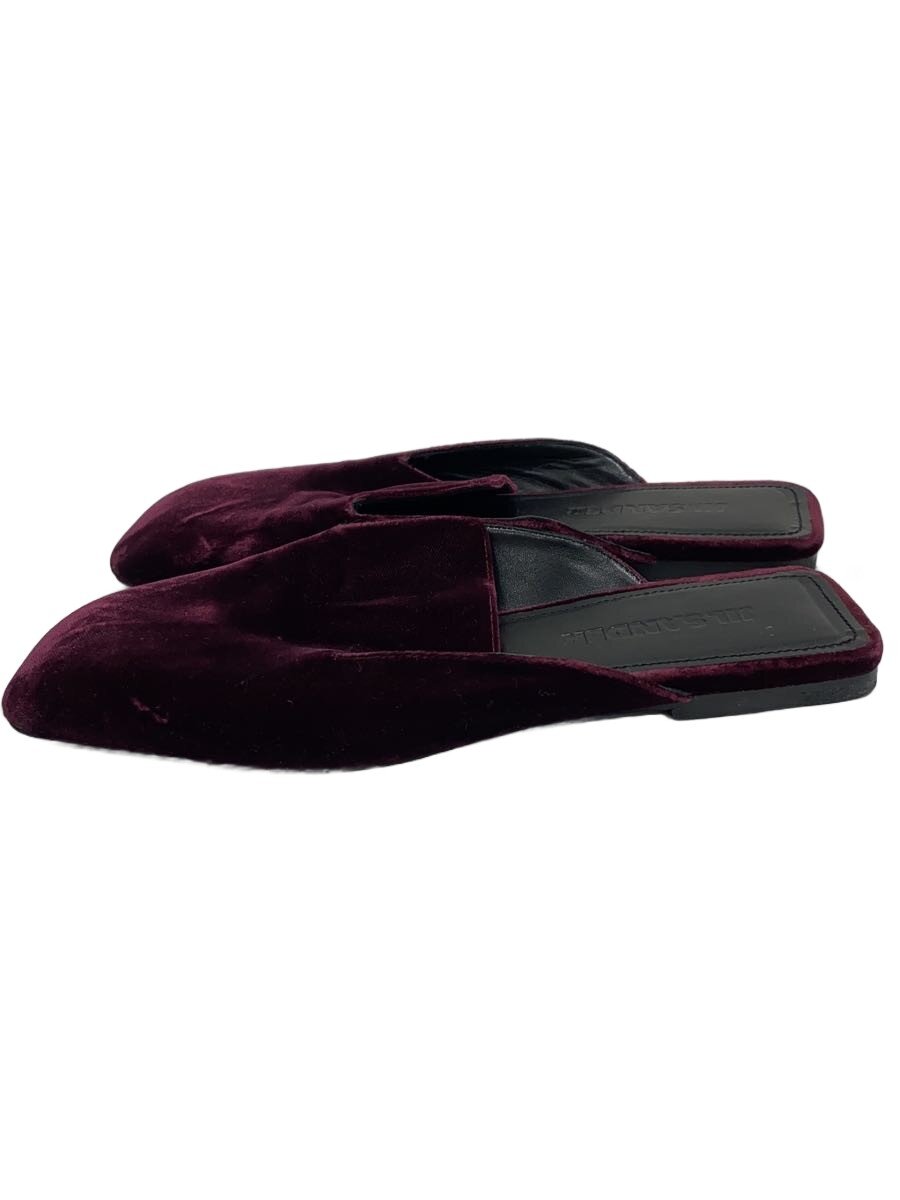 【中古】JIL SANDER◆ベロアミュール/パープル//サンダル/36/PUP【シューズ】