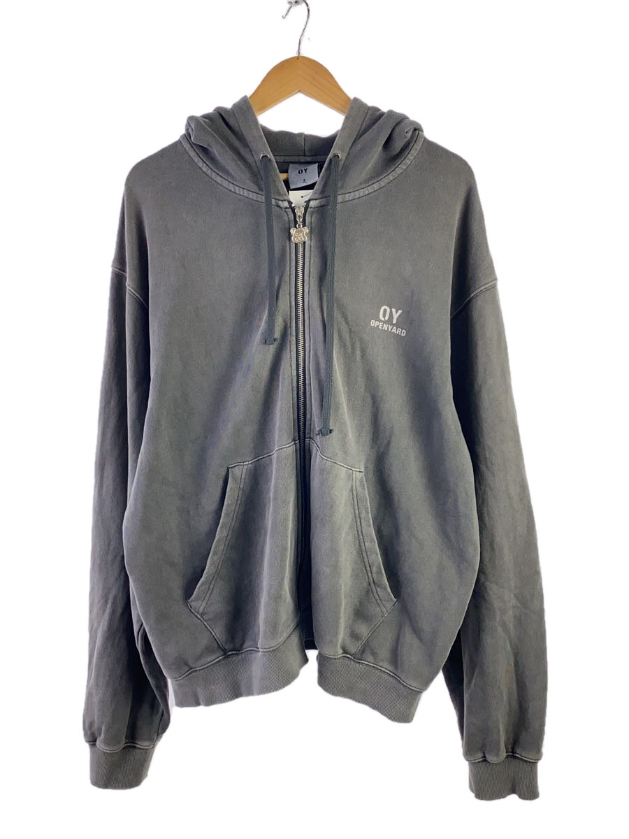 【中古】OY◆ジップパーカー/2/綿織物/GRY//【レディース御召しもの】