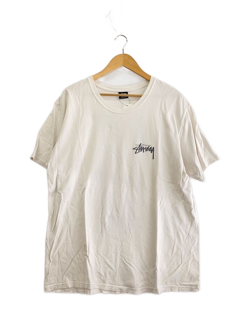 【中古】STUSSY◆プルオーバー/L/綿織物/WHT//【メンズウェア】