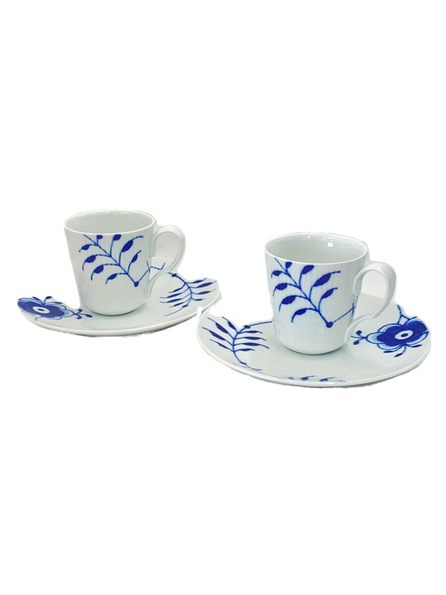 【中古】ROYAL COPENHAGEN◆一皿＆コップ/4点仕掛ける【勝手もと設備】