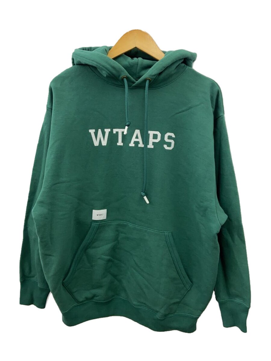 【中古】WTAPS◆パーカー/--/綿織物/GRN【メンズウェア】