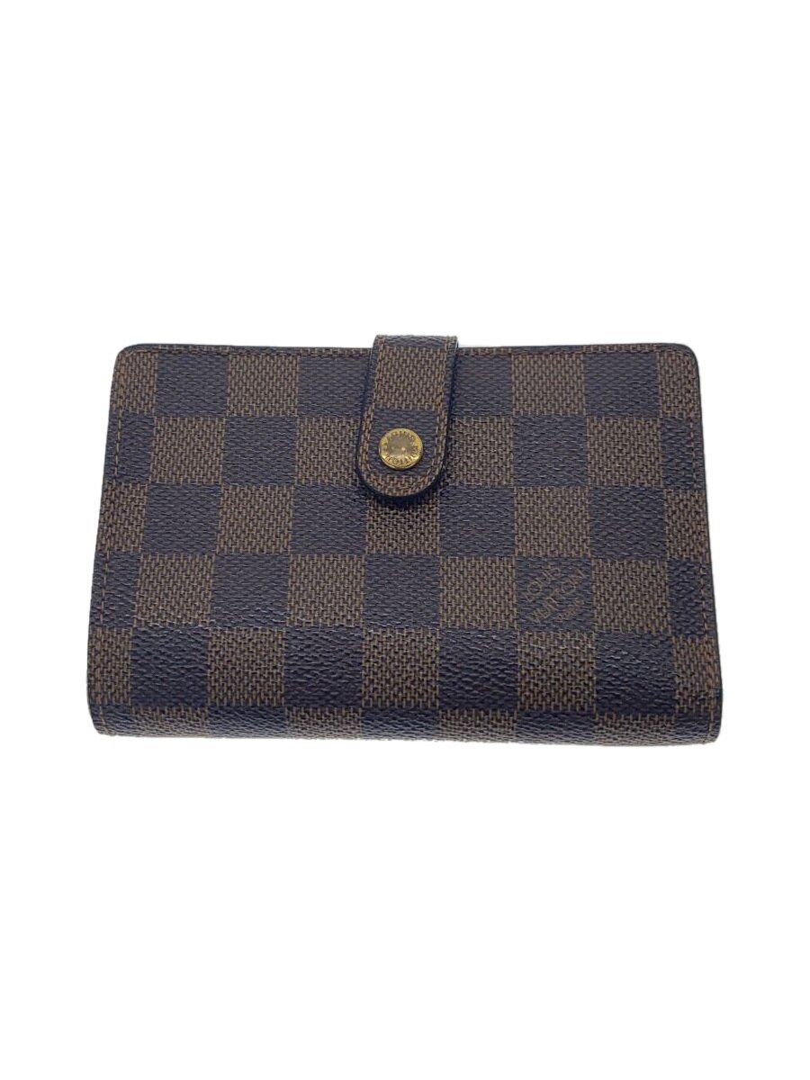 【中古】LOUIS VUITTON◆ポルト・フォイユ・ヴィエノワ_ダミエ・エベヌ_BRW/PVC/BRW/総柄/レディース//【服飾雑貨他】｜2ｎｄ STREET 店