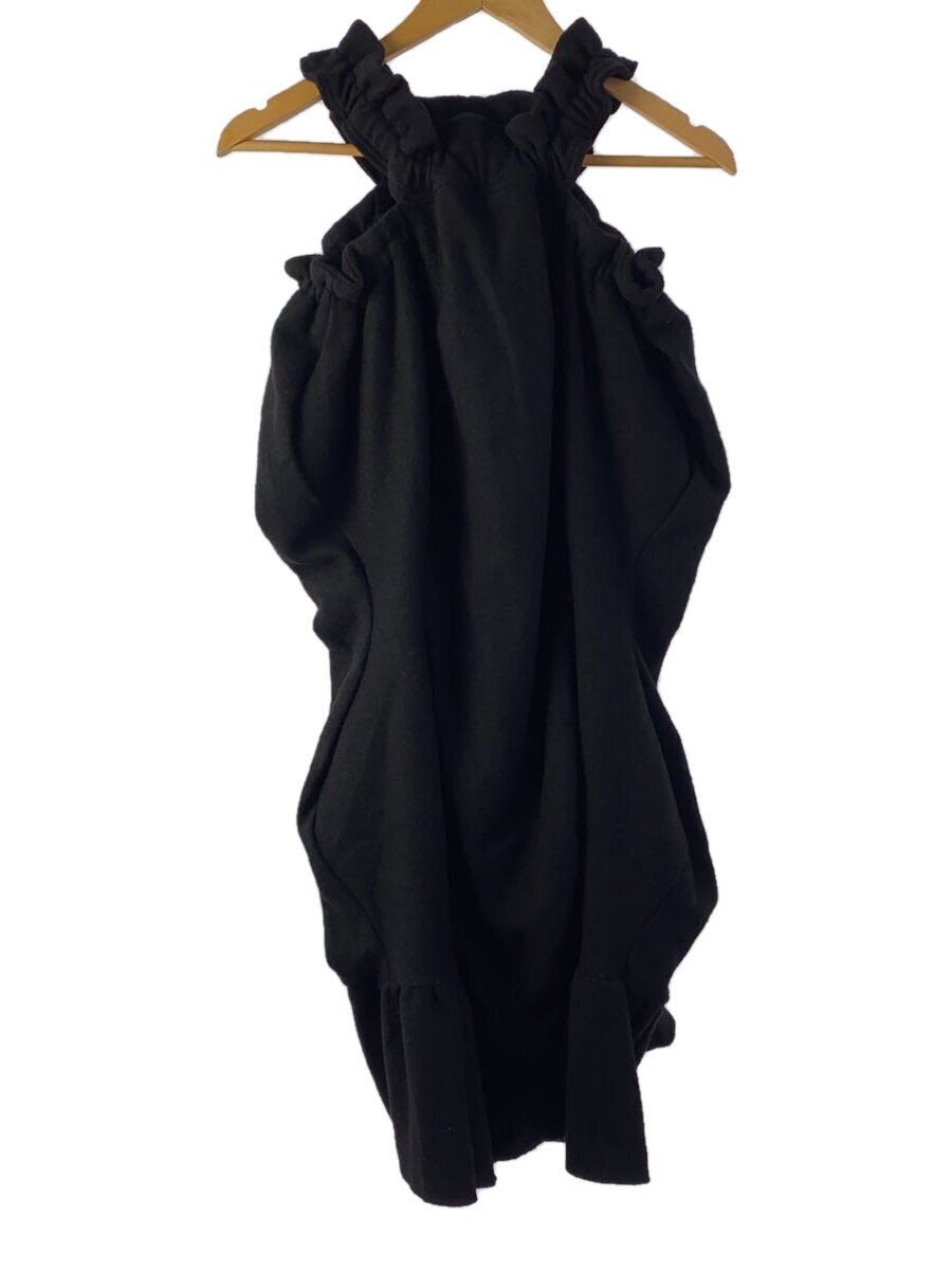 【中古】HOUGA/ロングスコート/衣装/2way/羊毛/BLK/無地/hw04fsd26//【レディースお召しもの】