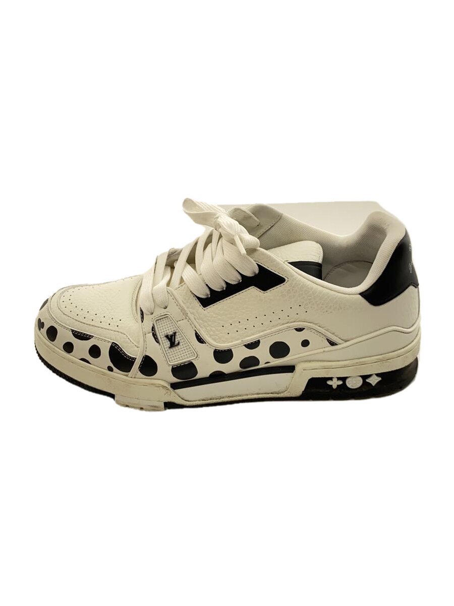 【中古】LOUIS VUITTON◆ローカットスニーカー/US7/WHT/なめし革/1AB8JJ【シューズ】
