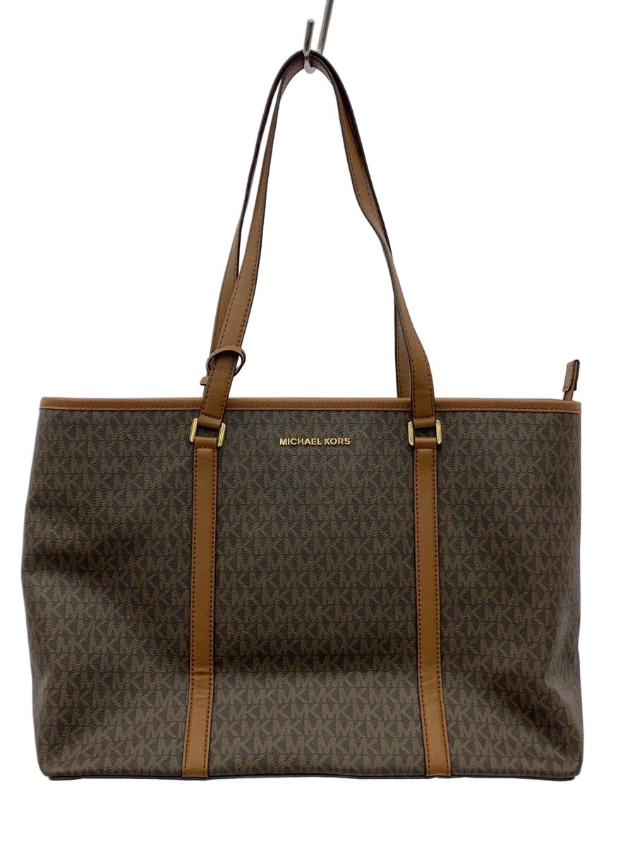 【中古】MICHAEL KORS◆トートバッグ/レザー/BRW/総柄【バッグ】|2nd STREET 店