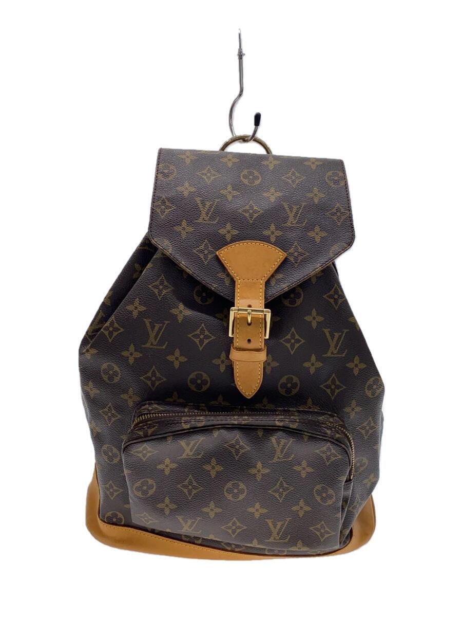 【中古】LOUIS VUITTON◆モン掏摸_モノグラム・帆布_BRW/PVC/BRW【御徒面子】