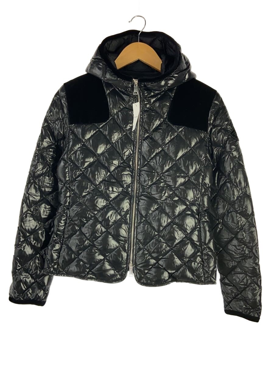【中古】MONCLER◆HARLE/0/ナイロン/BLK/D20934630080 68950【レディース御召しもの】