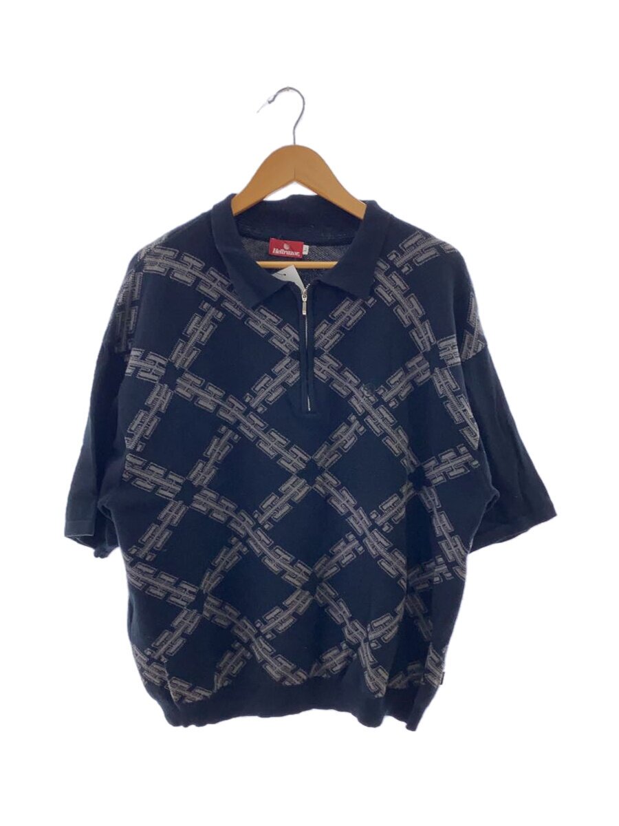 【中古】HELLRAZOR◆ハーフジップ/ニット・セーター(薄手)/L/--/BLK/総柄【メンズウェア】|2nd STREET 店