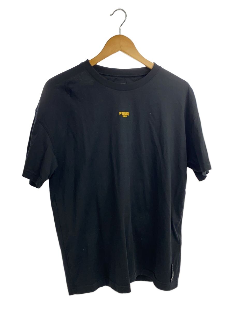 【中古】FENDI◆ワンポイントロゴタイプ/プルオーバー/XS/綿織物/BLK/FY3936 AILB【メンズウェア】