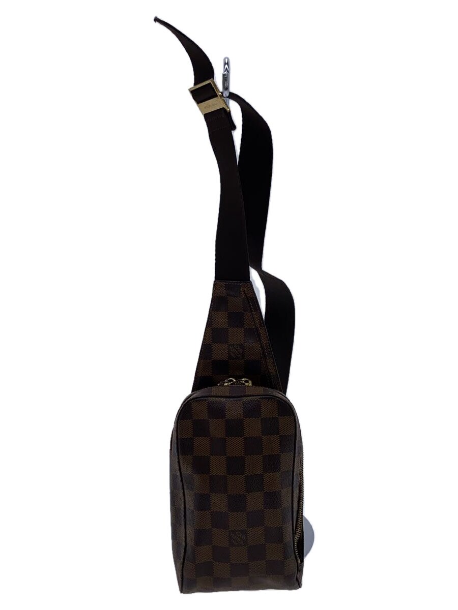 【中古】LOUIS VUITTON◆ジェロニモス_ダミエ・エベヌ_BRW/PVC/BRW【御徒面子】