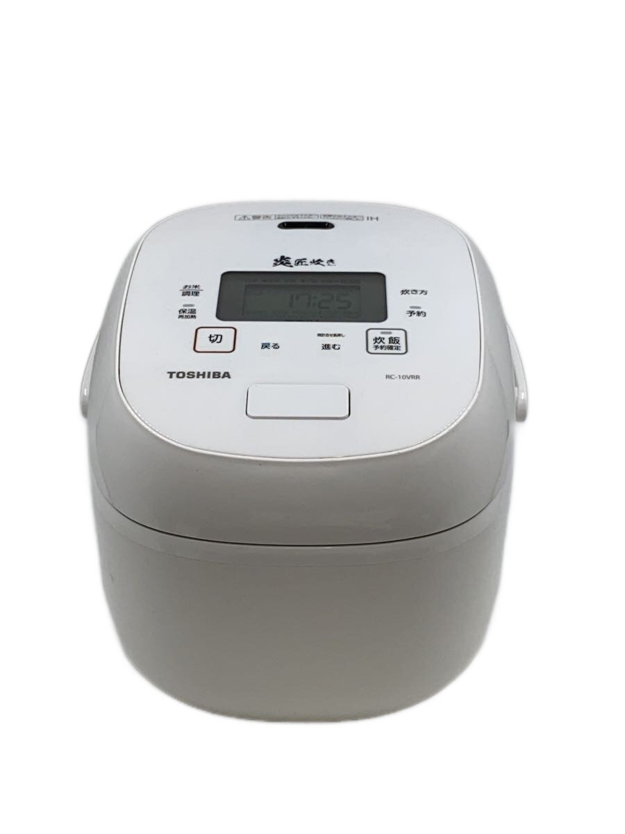 【中古】TOSHIBA◆炊飯器 RC-10VRR(W)//【家電・視覚的・オーディオ】