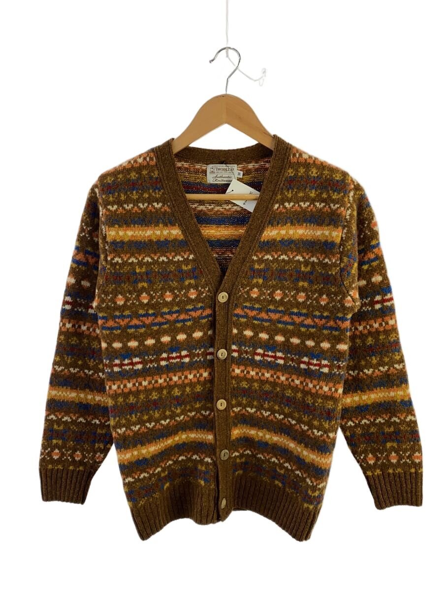 【中古】INVERALLAN◆連合王国製/ジレー(朦々たる)/36/羊毛/BRW/総柄【メンズウェア】