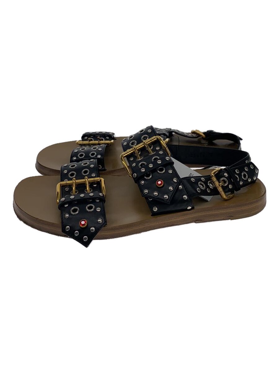 【中古】GUCCI◆サンダル/--/BLK/725816【シューズ】