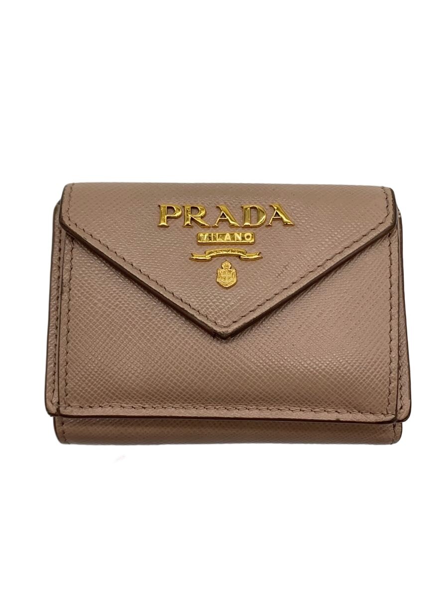 【中古】PRADA◆3つ折り財布/レザー/BEG/レディース/1MH021【服飾雑貨他】｜2ｎｄ STREET 店