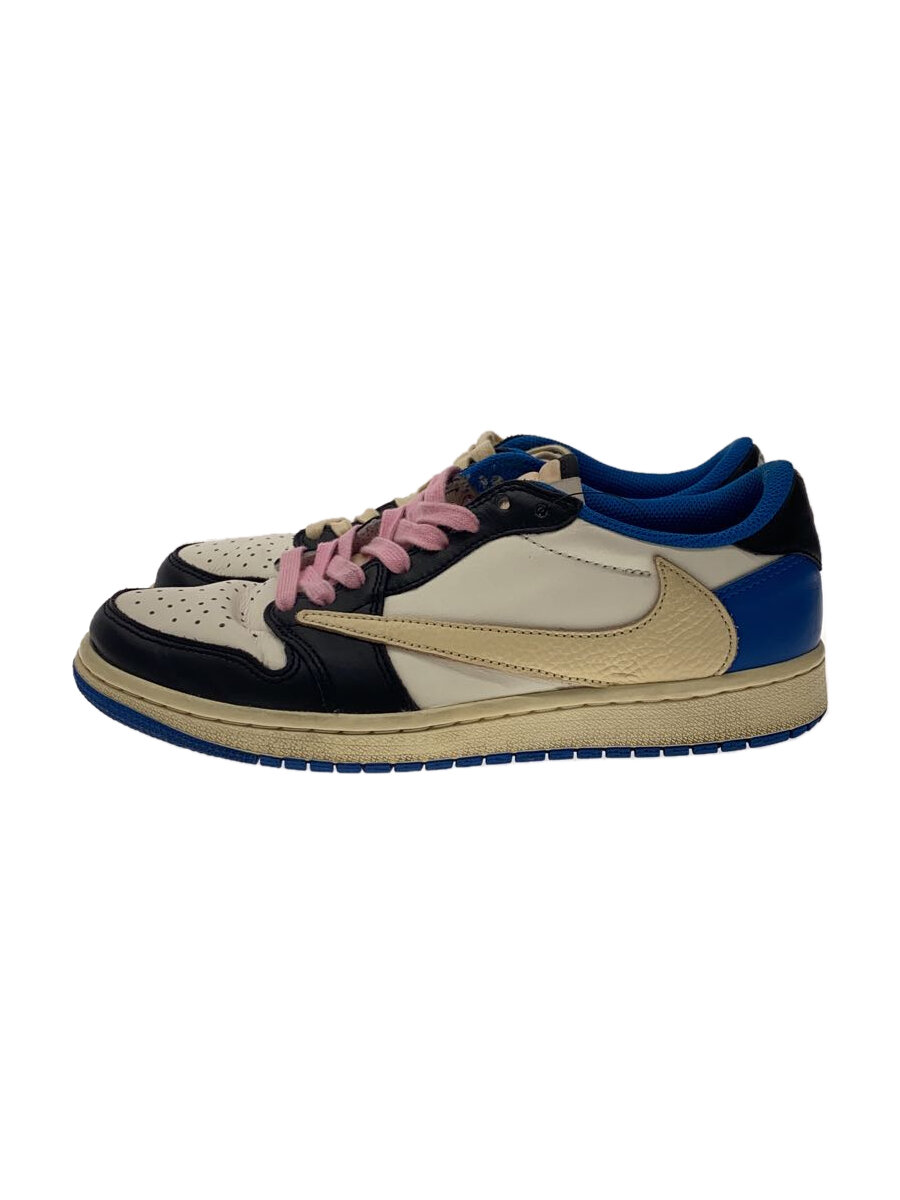 【中古】NIKE◆FRAGMENT DESIGN X TRAVIS SCOTT X AIR JORDAN 1 LOW OG/26糎/WH【シューズ】