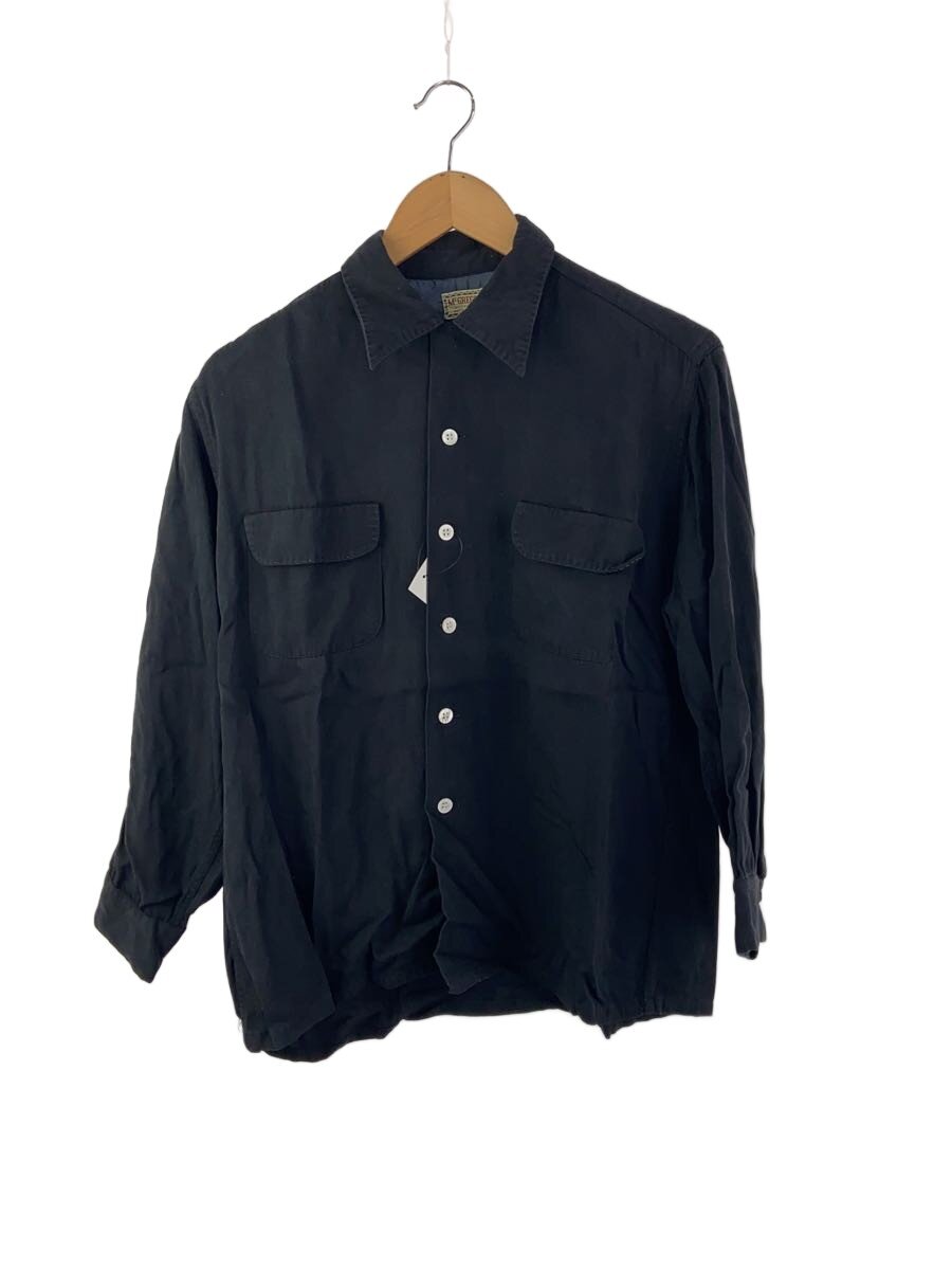 【中古】McGREGOR◆50s/長袖プルオーバー/M/人絹/BLK【メンズウェア】