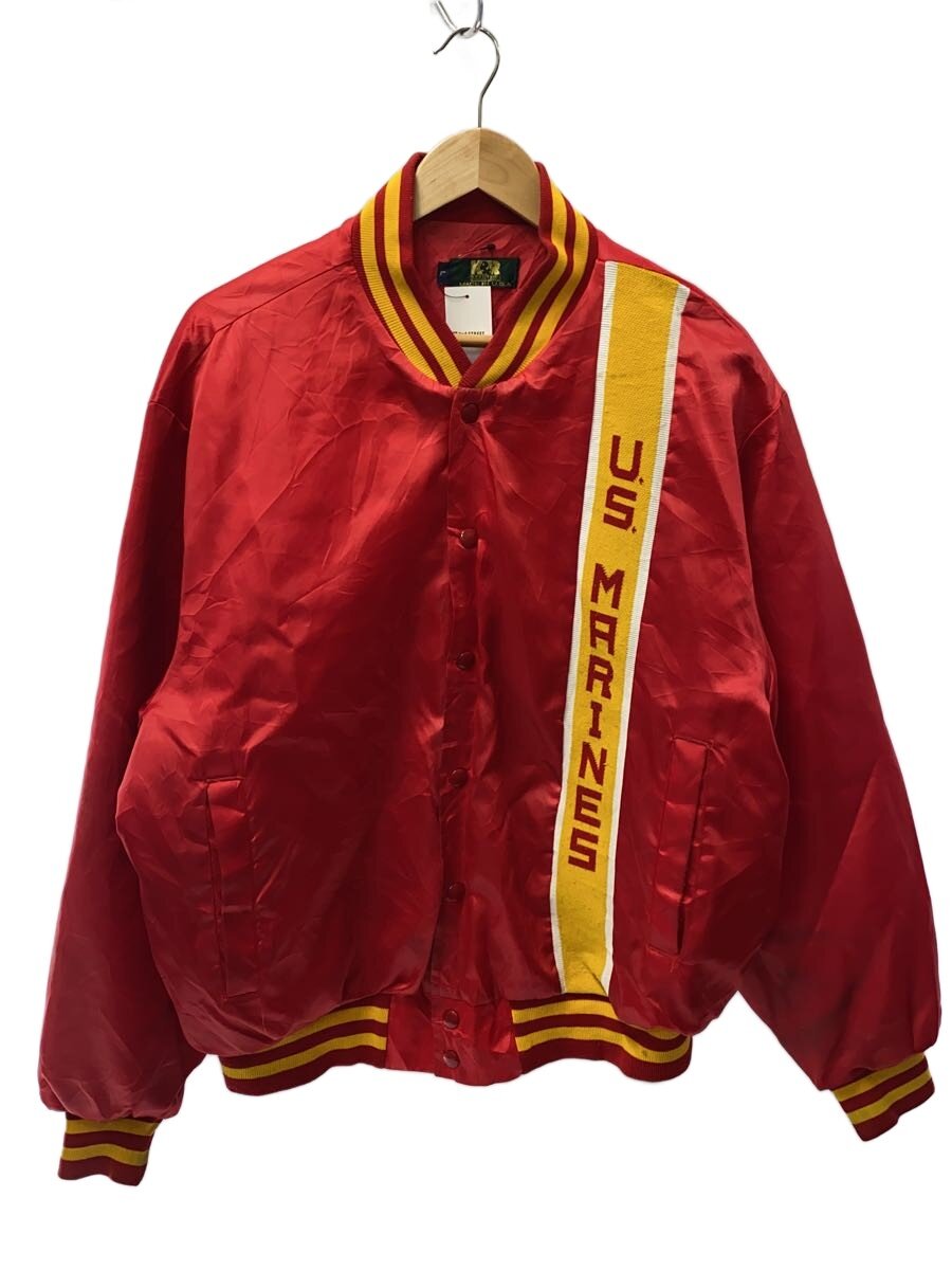 【中古】U.S.M.C.◆ナイロンジャケット/L/ナイロン/RED/無地/90s【メンズウェア】|2nd STREET 店