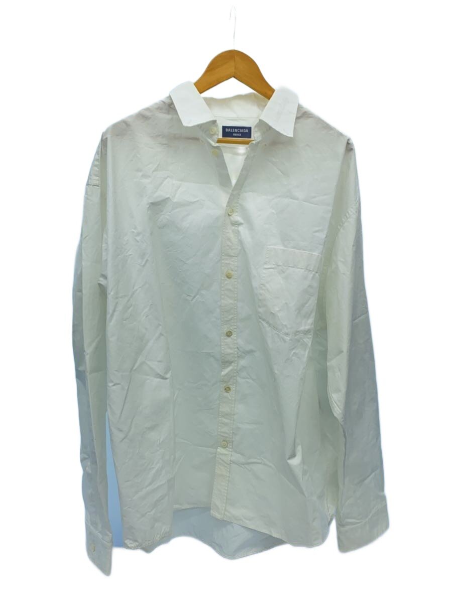 【中古】BALENCIAGA◆長袖シャツ/43/コットン/WHT/NC25 671586 TYB18 9000//【メンズウェア】｜2ｎｄ STREET 店