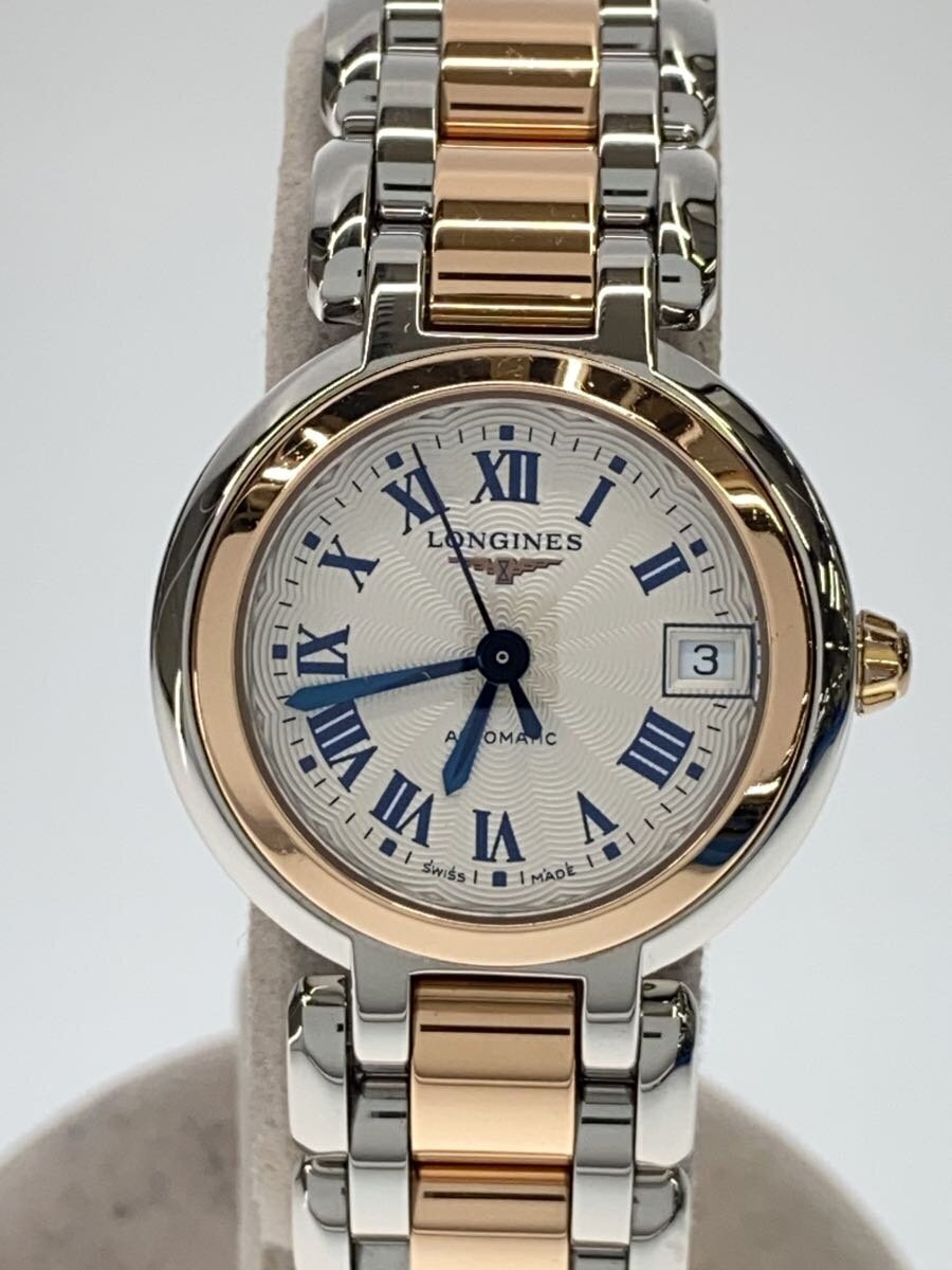 【中古】LONGINES◆自動小銃巻ウォッチ/アナログ/SLV/L8.111.5【服飾雑貨他】