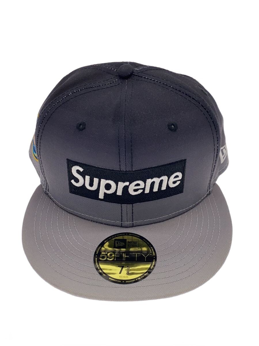 【中古】Supreme◆旗がしら/7 5/8/綿織物/GRY/メンズ//【服飾雑貨他】
