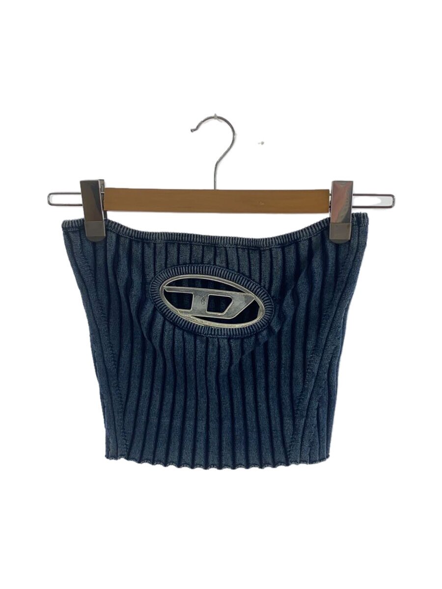 【中古】DIESEL◆熱電子管いの一番/ロゴタイプ一皿/カットソー/S/ナイロン/IDG/A05770【レディースお召しもの】