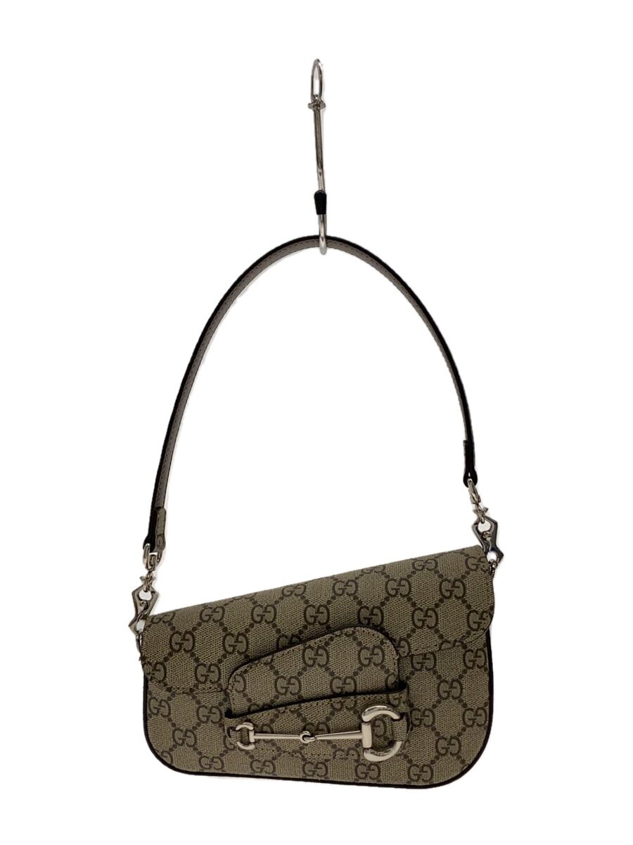 【中古】GUCCI◆ホールズビット 1955 ミニ ショルダーバッグ/--/BEG/総柄/774【御徒面子】