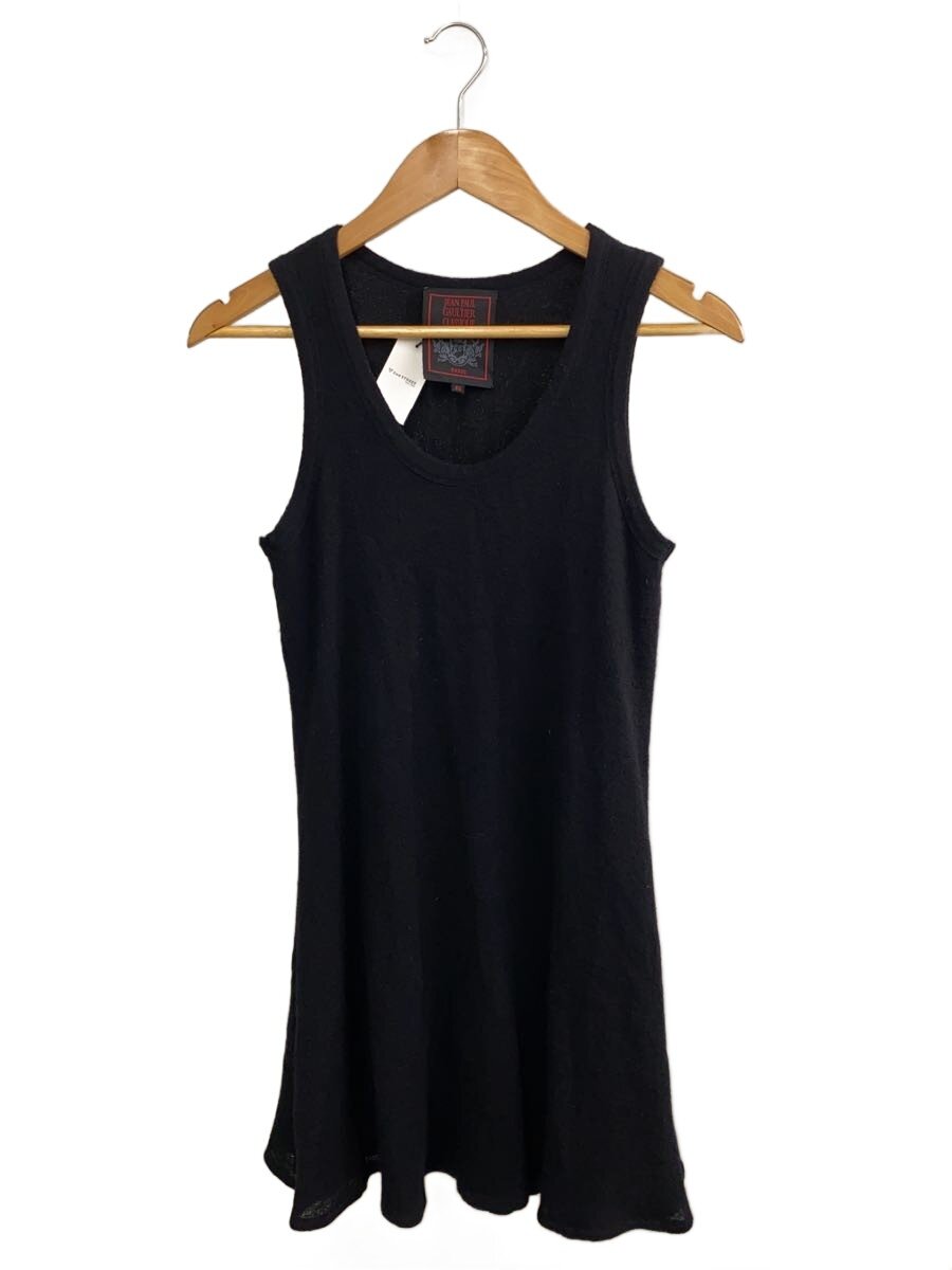 【中古】Jean Paul GAULTIER CLASSIQUE◆ノースリーブ衣裳/40/羊毛/BLK/? NULL ?【レディース御召しもの】