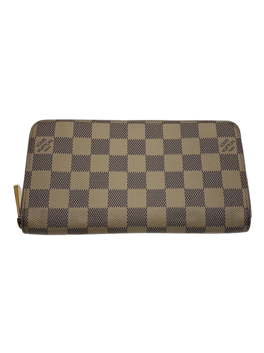 【中古】LOUIS VUITTON◆ジッピー・ウォレット_ダミエ・アズール_WHT/PVC/WHT/メンズ【服飾雑貨他】 その他-バッグ・小物・ブランド雑貨