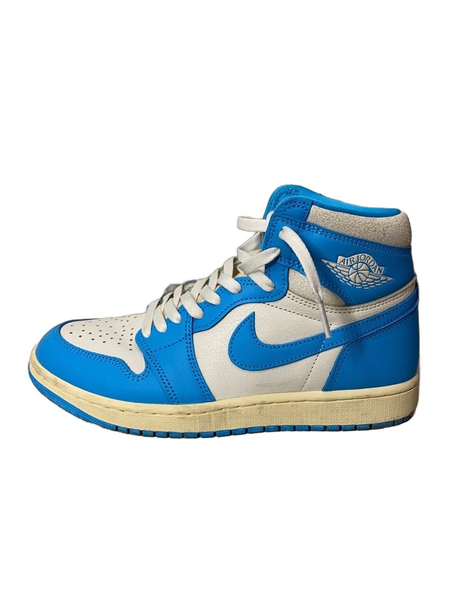 【中古】NIKE◆AIR JORDAN 1 HIGH OG_エア湖 ジョーダン 1 HIGH OG/27珊/BLU【シューズ】