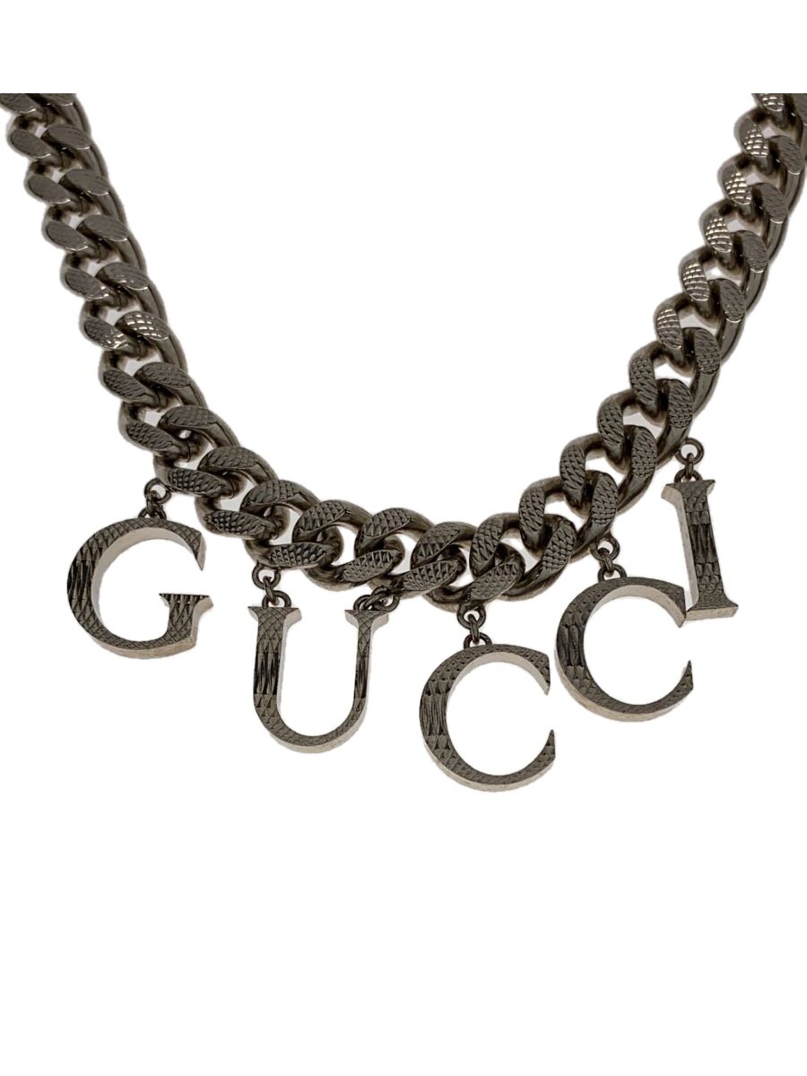 【中古】GUCCI◆首飾り/--/SLV/とっ始め有/レディース/675769【服飾雑貨他】
