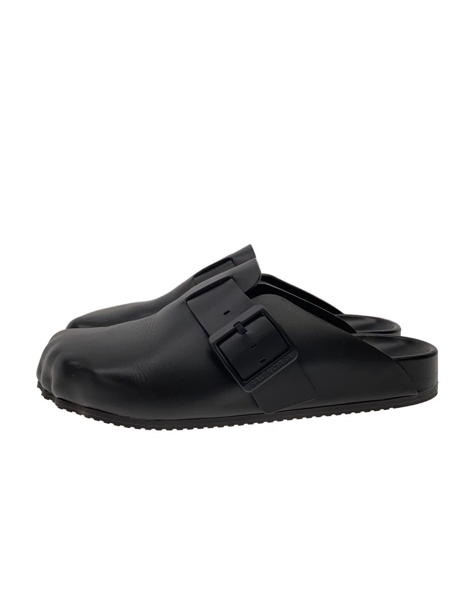 【中古】BALENCIAGA◆バレンシアガ/サンダル/40/黒いこと/なめし革【シューズ】