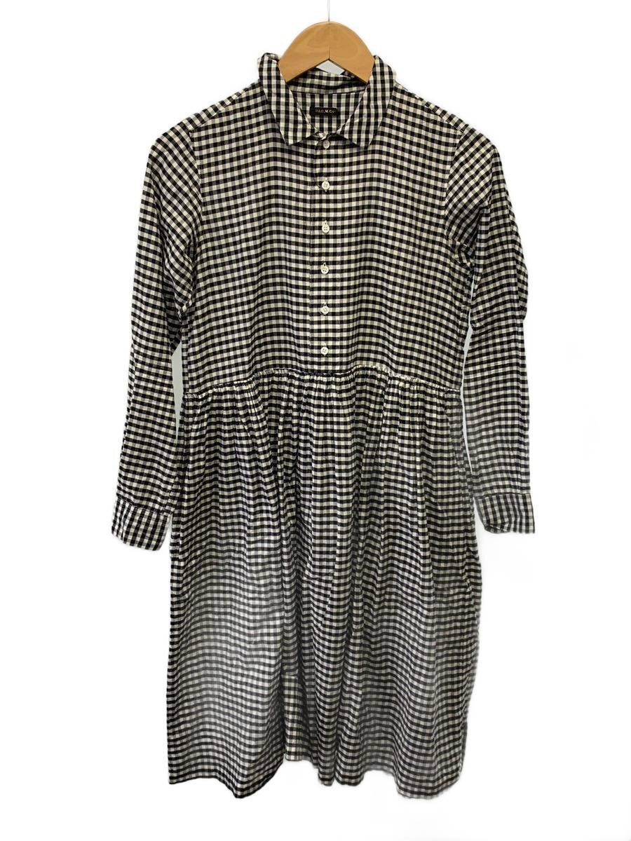 【中古】R&D.M.Co-(OLDMAN’S TAILOR)◆R&D.M.Co-/長袖ワンピース/--/コットン/WHT/チェック/0555228040【レディースウェア】|2nd STREET 店
